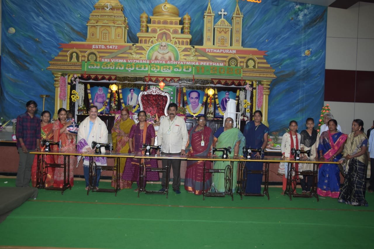 Sewing machines donated by UARDT on 11-Feb-2020 at Pithapuram
