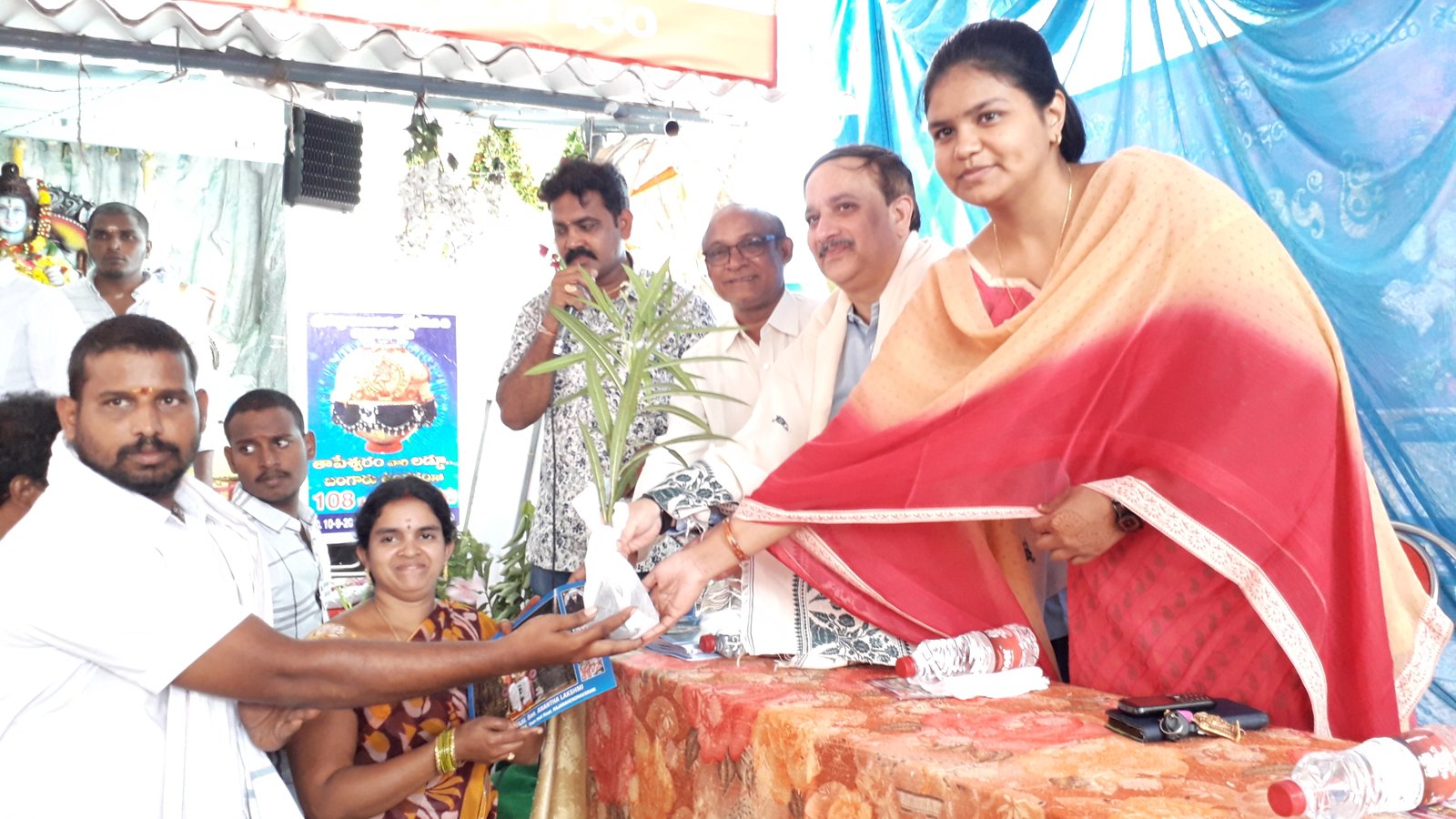 Distribution of plants on the occasion of  Vinayaka Chavithi Navarathrulu