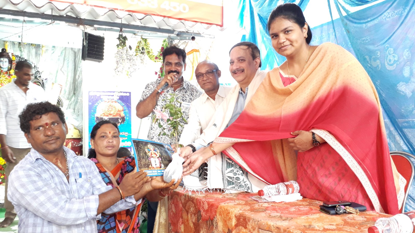 Distribution of plants on the occasion of  Vinayaka Chavithi Navarathrulu