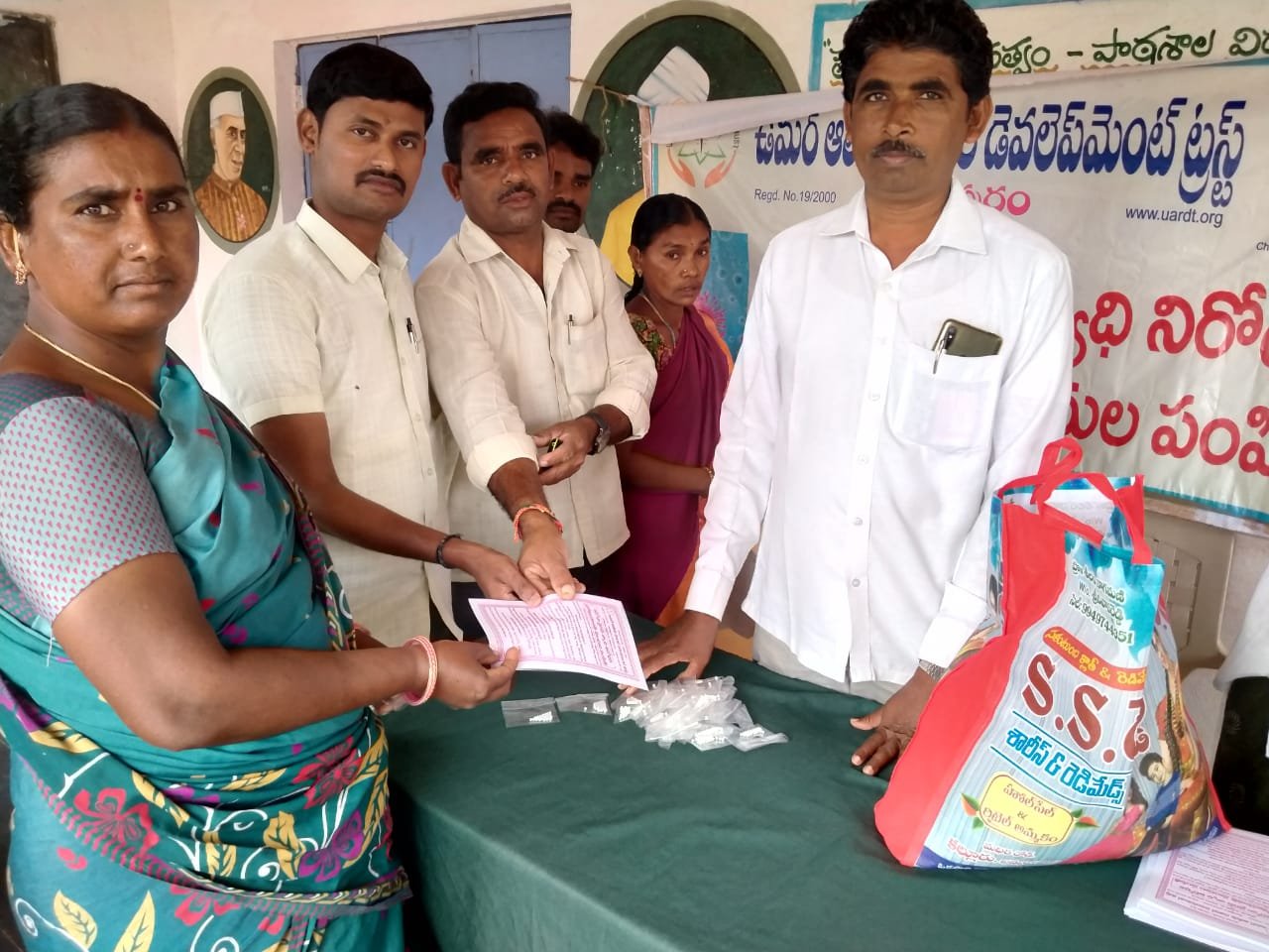 Coronavirus preventive medicine distributed by UARDT at U.P.S Laxmipuram, Thallada Mandal, Khammam District, Telanagana on 07-March-2020