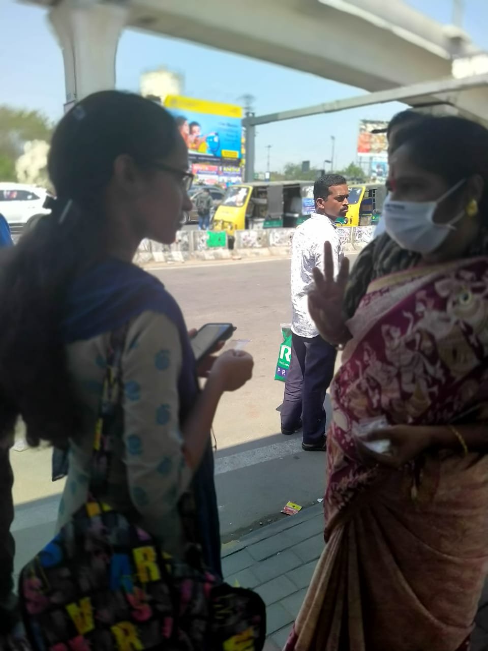 Coronavirus preventive medicine distributed by UARDT at Uppal Crossroads, Hyderabad on 15-March-2020