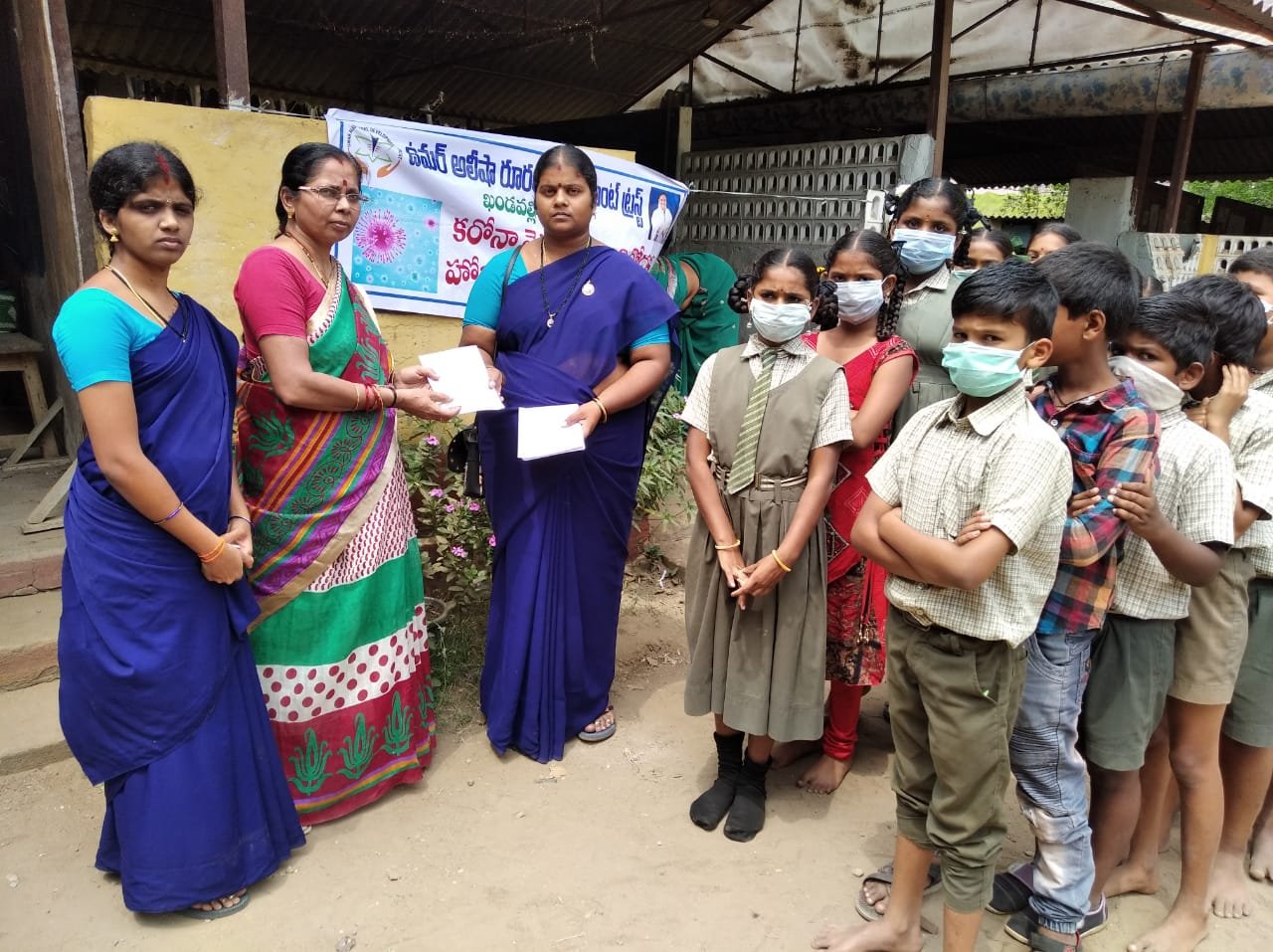 Coronavirus preventive medicine distributed by UARDT at Sri Shirdi Sai School, Tanuku on 06-March-2020