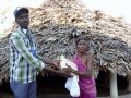Rice and necessaires distribution to the victims of Cyclone Hudhud at Visakhapatnam