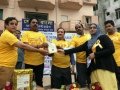 Gold walk -30-9-2016 - Visakhapatnam - Inauguration of brochure  by sathguru  Dr.Umar Alisha, Sri Vanapalli Ganesh Kumar .M.L.A, Trust organizer and Dr. Sri Hari Chandra, chief, Geetham University